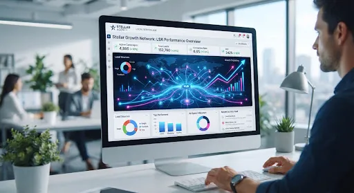 Digital performance dashboard used to review local campaign activity