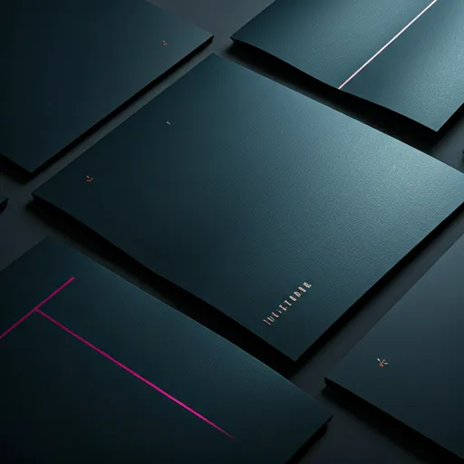 Close view of premium printed brochures and finishing details