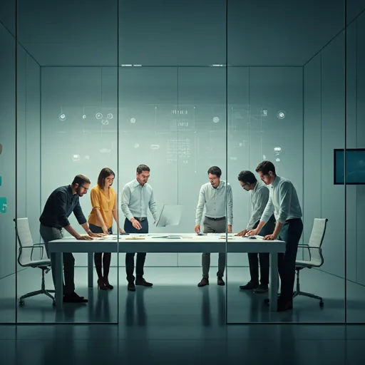 Creative team collaborating on a digital experience